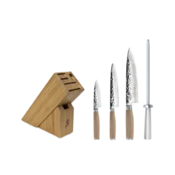 Shun - Premier Blonde 5 Piece Starter Knife Block Set