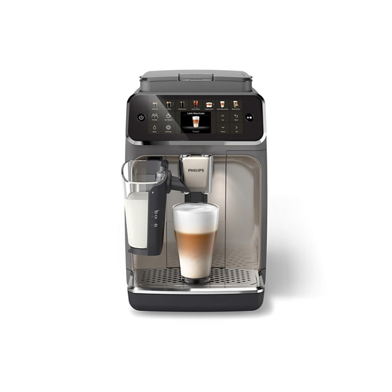 Saeco Philips - 4400 LatteGo Fully Automatic Espresso + Iced Coffee Machine 2 Saeco Philips - 4400 LatteGo Fully Automatic Espresso + Iced Coffee Machine - Image 2