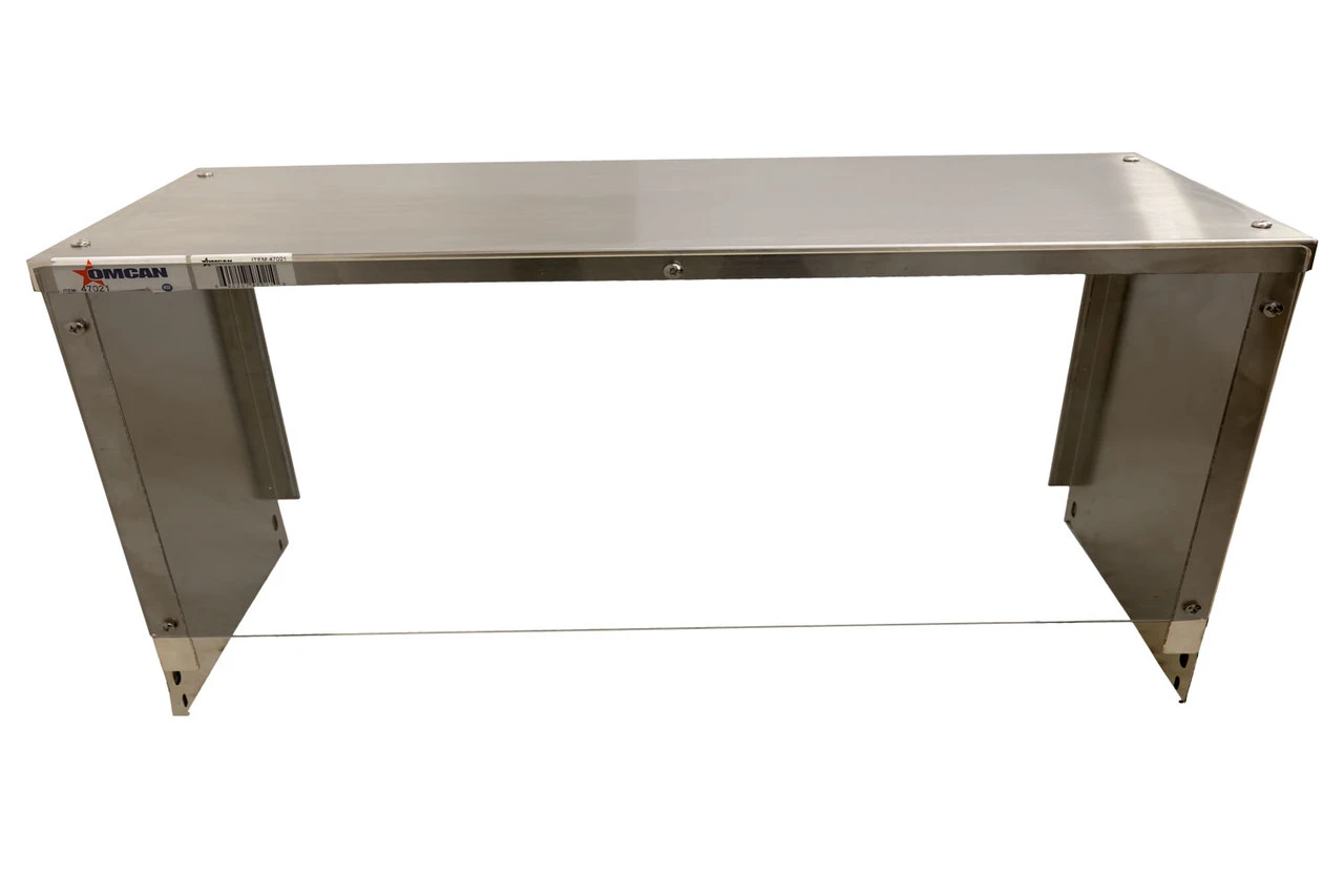 Omcan - 44" Sneeze Guard For Steam Table W/ 3 Pans - 47022 2 Omcan - 44" Sneeze Guard For Steam Table W/ 3 Pans - 47022 - Image 2
