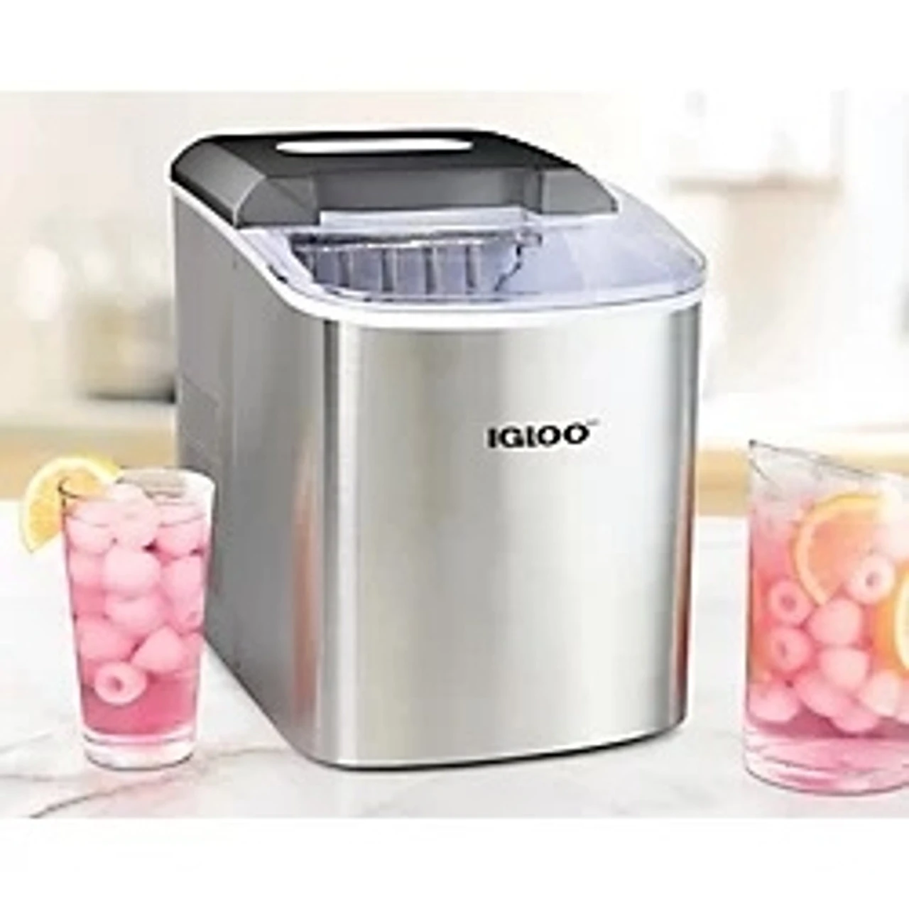 Nostalgia - Igloo 26lb Ice Cuber - ICEB26SS 1 Nostalgia - Igloo 26lb Ice Cuber - ICEB26SS