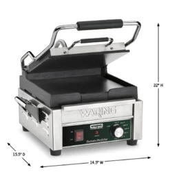 Waring - Compact Italian-Style Flat Grill - WFG150 -Kitchen Supplies Store wfg150 66196.1590814884