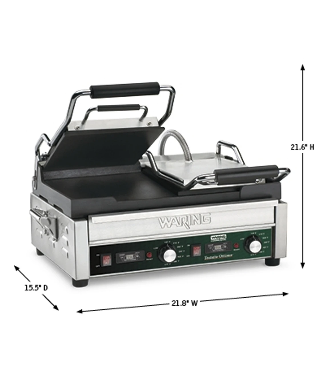 Waring - Double Italian-Style Panini Grill - WFG300T 4 Waring - Double Italian-Style Panini Grill - WFG300T - Image 4