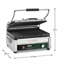 Waring - Large Italian-Style Panini Grill - WPG250 -Kitchen Supplies Store wpg250 1 53686.1590815672